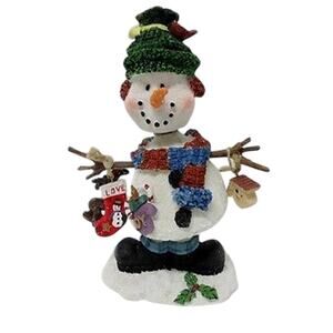 Scotts Rocking Snowman Figurine Holiday Christmas Decor 7.5" Wobbling Head Decor